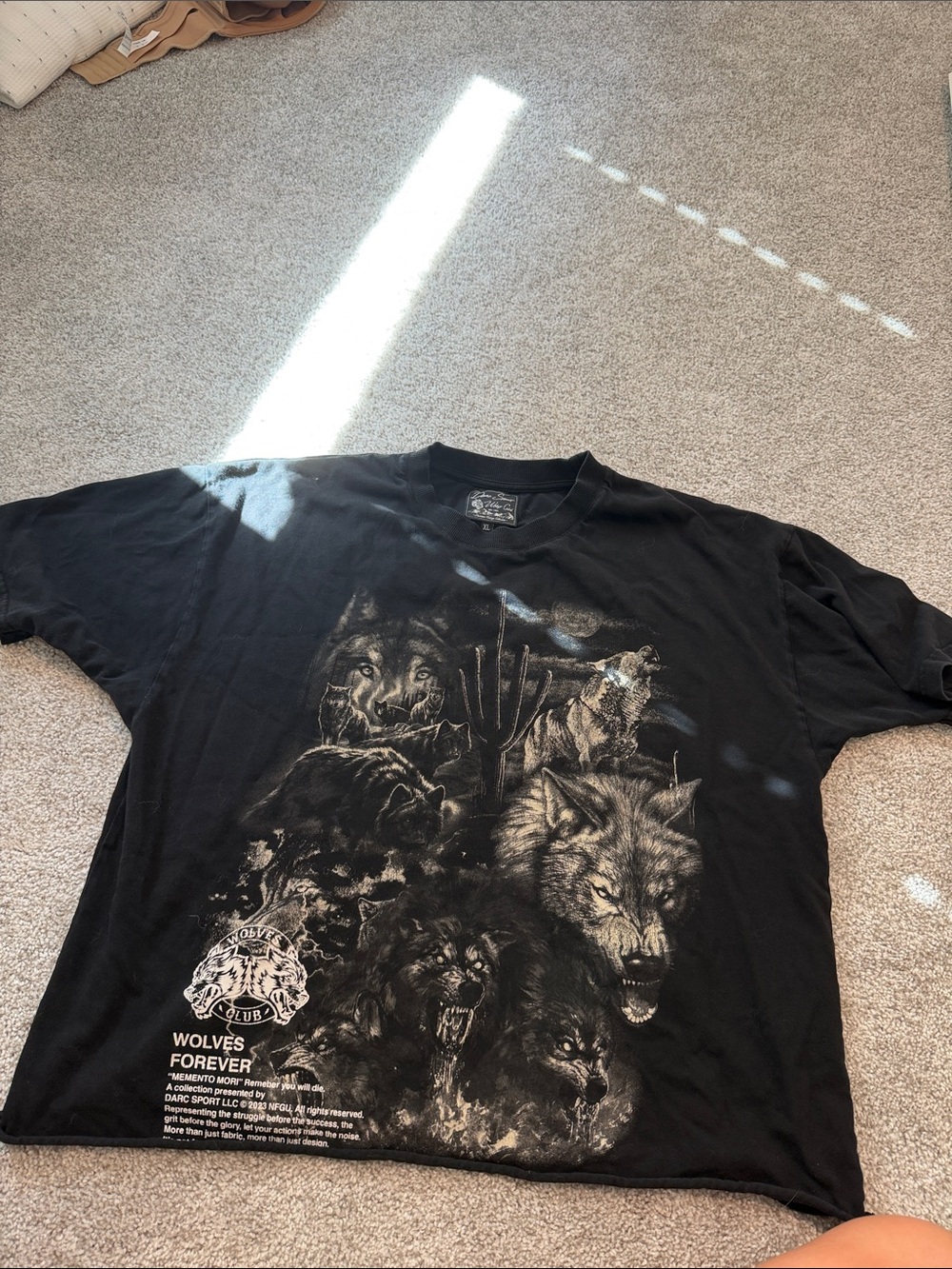 Darc Sport Black Wolf Graphic Short Sleeve Tee